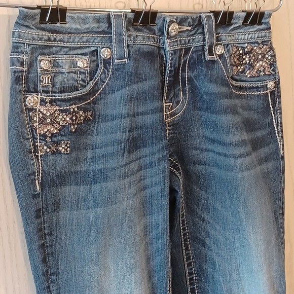 Miss Me Jeans, Size 28, Distressed, Bedazzled, Mid-Rise, 28W x 29L - Picture 12 of 12